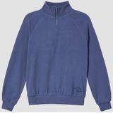 Sweatshirt - Troyer-kraag - Comfortabel - Zacht - Geborstelde Stof