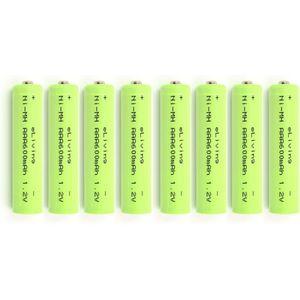 eLiving Oplaadbare AAA batterijen. NiMH 1,2V 600mAh. 8 stuks