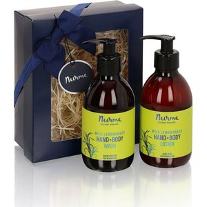 Wild Lemongrass Body Care Duo – Hand Wash & Body Milk Set