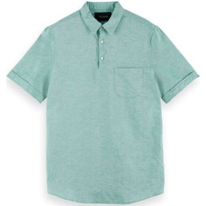 Scotch & Soda Linnen Overhemd - Groen - Maat S
