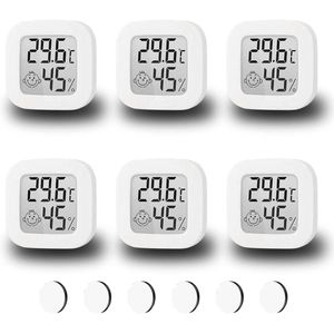 Digitale thermo-hygrometer voor binnen | Nauwkeurige temperatuur- en luchtvochtigheidsmeter met display in °F/°C