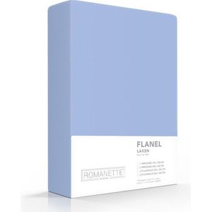 Warme Flanel Lits-jumeaux Laken Blauw | 240x260 | Ideaal Tegen De Kou | Zacht En Comfortabel