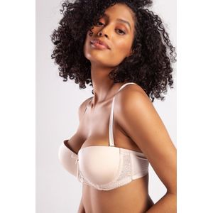 Gala Dames Lingerie Voorgevormde Push-Up Strapless beugel BH (121-011-0) - Maat 80A - BEIGE