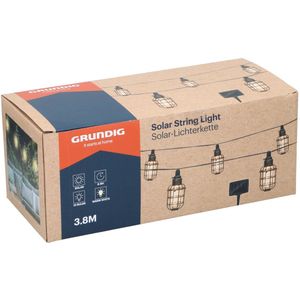 Grundig Solar Tuinverlichting – Tuin Verlichting – 10 LED Lampen Garden Lights – Tuinverlichting op zonneenergie LED – Solar Lichtsnoer Warm Wit – IP44