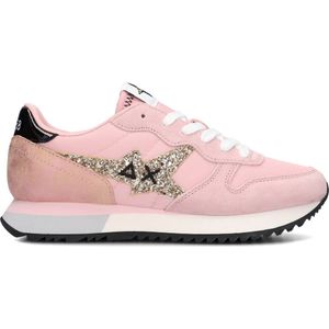 Sun68 Stargirl Glitter Logo Lage sneakers - Dames - Roze - Maat 37