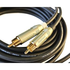 Audiophile Squad Cinch Kabel van MOGAMI 2534 - 3m High End RCA Audio Kabel (Nieuw model V2)