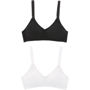 Vertbaudet - Set met 2 Triangelvoedingsbeha's - Katoen