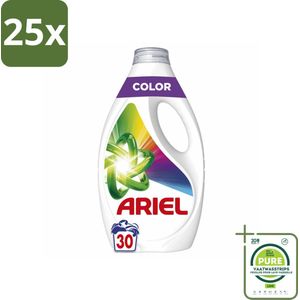 25 x Ariel - Vloeibaar Wasmiddel - Color - 30 Wasbeurten - 1350 ml - Grootverpakking - Wasmiddel - Ariel - Kleurwas - Vlekkenverwijderaar - Wasformule