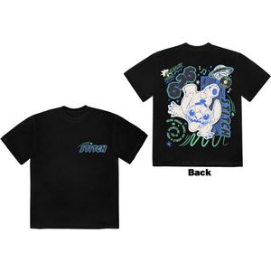 Disney - Stitch Handstand Heren T-shirt - S - Zwart