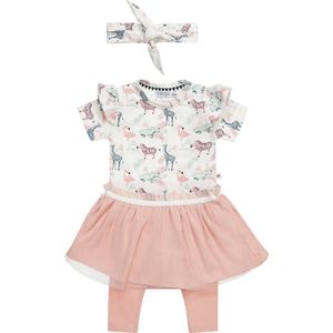 Dirkje R-SMILE Meisjes Kledingset - Pink - Maat 74