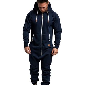 Navy Onesie - Huispak - Onesie mannen - Onesie Vrouwen - Maat L