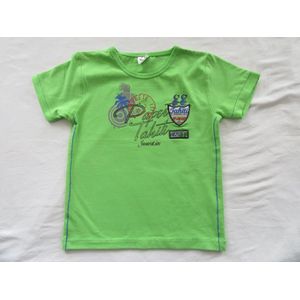 dirkje , jongens, t-shirt korte mouw , fel groen , tahiti, 92 - 2 jaar