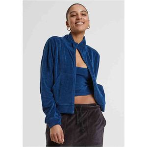 Urban Classics - Short Velvet Trainings jacket - 3XL - Zwart
