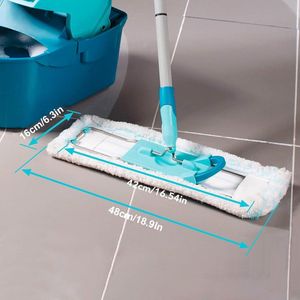 Wisserovertrekken voor Profi XL Micro Duo/Profi XL Cotton Plus vloerwisser - vervangende overtrek voor alle vloertypes - sterke wateropname - 4 stuks
