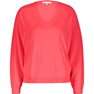 Red Button Trui Fay Fine Knit Srb4223 Coral Dames Maat - S