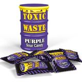 Toxic Waste paars zure Amerikaanse snoepjes- Purple Sour Candy Drum 12x 42 gram