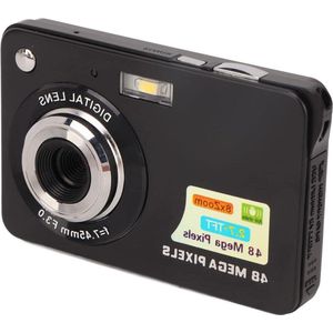 Digitale Camera 4K Ultra HD Minicamera 48MP Compacte Camera met 8x Zoom - 27 Inch LCD - Ingebouwd Invullicht - Babycamera voor Kinderen Tieners - Volwassenen .