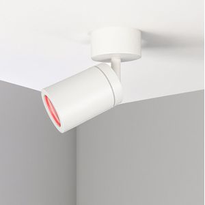 Smart-Tuya | Badkamer plafondspot | Enkel | Wit | IP44 | Incl. Wi-Fi spots | RGB + CCT