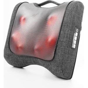 Massagekussen met warmte en 2 soorten massage - Shiatsu en Tapping rugmassage voor spierpijnverlichting en ontspanning