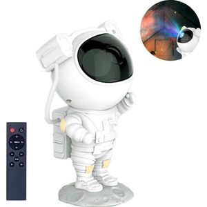 LED Sterren Projector Astronaut - Star Galaxy Projector - Sterrenhemel Kinderen En Volwassenen - Nachtlampje - USB - WIT