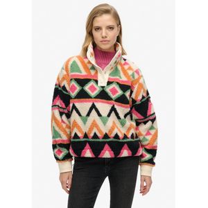 Superdry - Superzachte kraagloze trui met print - Dames - Truien