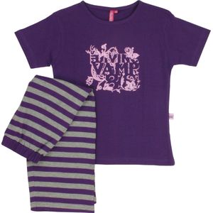 AnnaRebella Meisjes Pyjama - 100% Katoen - Paars - Maat 140