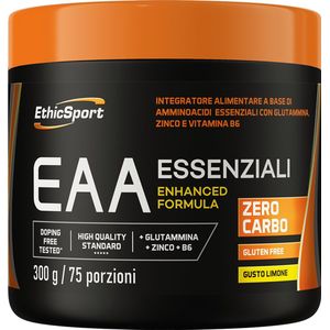 EthicSport EAA 300 g lemon - voor Professioneel Sporters - Getest op zuiverheid, vrij van gluten, dopingmiddelen en stimulerende stoffen!