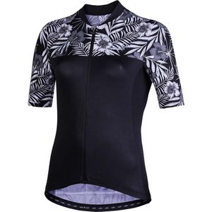 NALINI AIS MODERNA 2.0 FIETSSHIRT KORTE MOUWEN ZWART/WIT Maat S