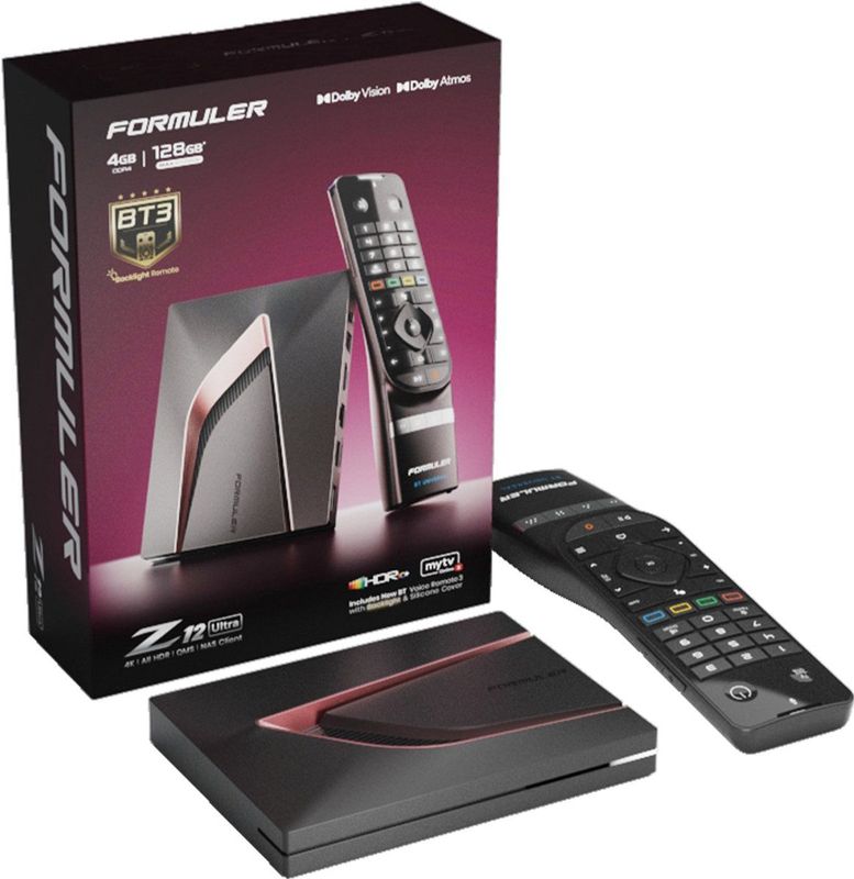 Formuler Z12 Ultra - Mediaplayer - Bluetooth - IPTV Box - BT3 Remote