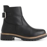 Travelin' Kammerfoss wolgevoerde boots - Leren enkellaarsjes dames - Zwart leer