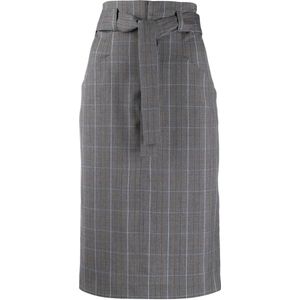 Isabel Marant Etoile - Vendel - Midi Rok - Grijs - Geruit