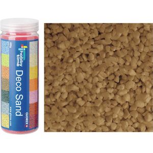 Glorex Hobby zandkorrels/kleine kiezelsteentjes - 3x - beige - 480 gram - vulmateriaal vazen/terrariums