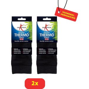 Lucovitaal Thermosokken Bamboe 35-38 - 2 x 1 paar Voordeelverpakking