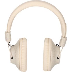 Brainz - Hoofdtelefoon Ace - Wheatstraw Naturel - Draadloos - Vegan Lederen Kussens
