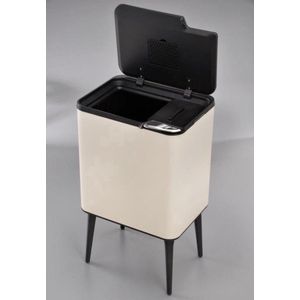 TuttoBello prullenbak op pootjes - 33 + 3 L - Cream - Modern