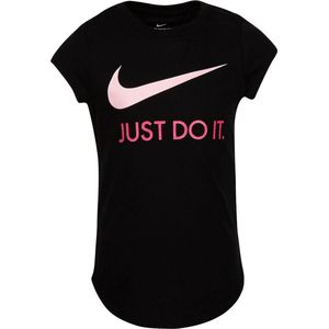 T-Shirt met Korte Mouwen voor kinderen Nike Swoosh JDI Zwart