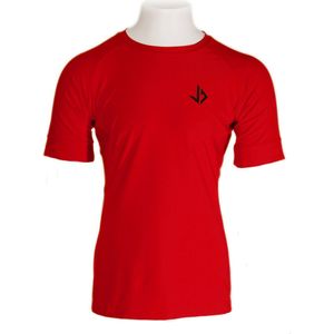JUSS7 Sportswear - Sportshirt Heren Perfect Fit - Rood - S