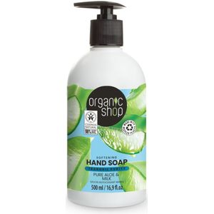 Organic Shop - Handzeep Aloe & Milk - Verzachtend en Hydraterend - 500 ml - 1 stuk