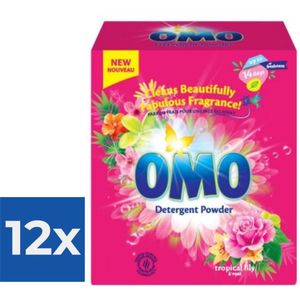 Omo Waspoeder Tropical Lily 100 Wasbeurten - Voordeelverpakking 12 stuks