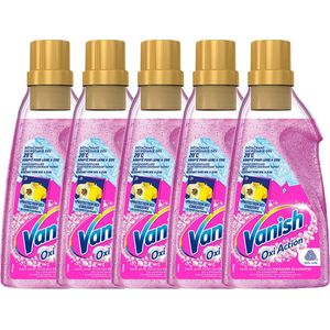 Vanish Oxi Action Wasbooster Gel - Vlekverwijderaar voor gekleurde was - 1,5L - 5 Pack