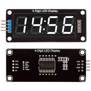 0,56 inch TM1637 zeven segmenten display module Wit geschikt voor Arduino