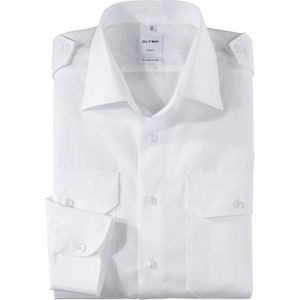 Olymp Piloot modern fit wit extra lange mouw