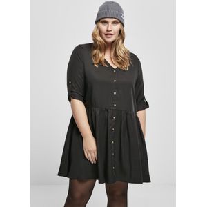 Urban Classics - Babydoll Shirt Korte jurk - XS - Zwart