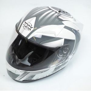 torx integraalhelm voor dames / heren maat xs billy 2 57 wit grijs / 53-54 nieuw