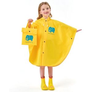 Schattige Unisex Regenponcho voor Kinderen - Waterdicht en Veilig