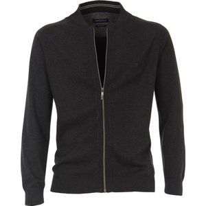Casa Moda - Vest Zip Donkergrijs - Heren - Maat 5XL - Regular-fit