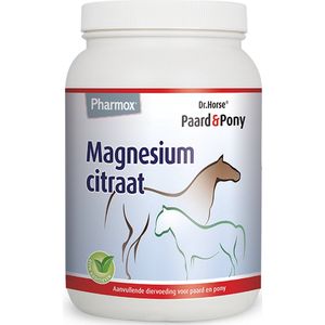 Pharmox Paard & Pony Magnesiumcitraat | Goed voor de werking van de spieren | Behoud van sterke botten | Paarden supplementen | 1500 gram