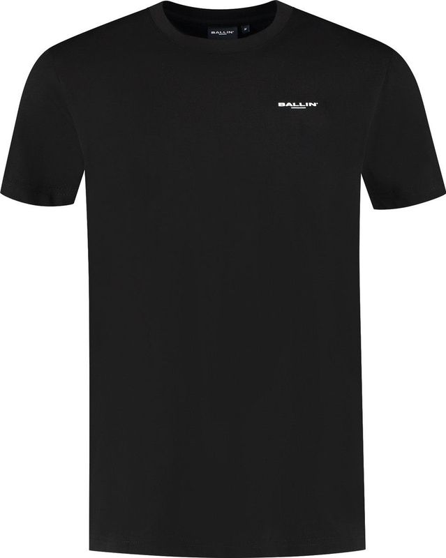 Ballin Amsterdam - Zig Zag Logo - T-shirt - Zwart - Regular Fit - Korte Mouwen