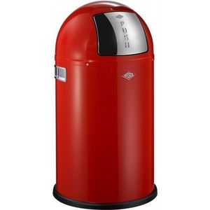 Wesco Pushboy Junior Prullenbak - Afvalbak Wesco - 22L - Rood