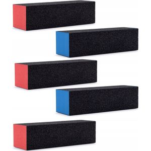 Pedicure Polijstblok 100/100 - 5 stuks, Puimsteen Effect